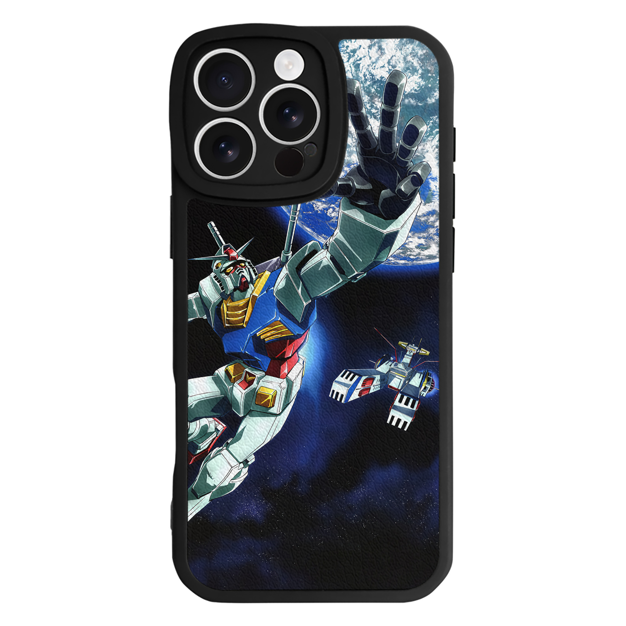 （画像用） 機動戦士ガンダム Mobile Suit Gundam 【iPhone 16シリーズ対応】シリコンスマホケース（レザー調） 材質：シリコン